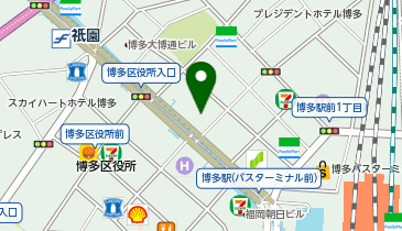 株式会社オカムラ 福岡ショールームの地図画像