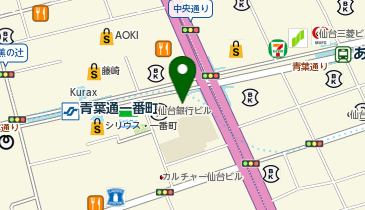 SCSK Minoriソリューションズ株式会社 仙台事業所の地図画像
