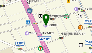 株式会社メガ 仙台オフィスの地図画像