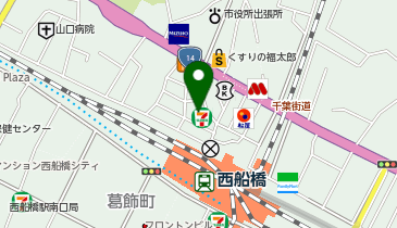 東葉警備保障株式会社 船橋エリアオフィスの地図画像