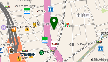 株式会社ラクス 大阪本店の地図画像