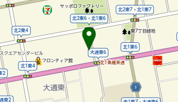 セントラル産業株式会社 札幌事業部の地図画像