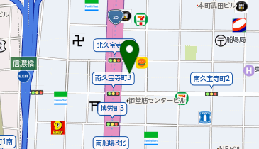 株式会社ストライク 大阪オフィスの地図画像