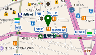 イオンコンパス株式会社 大阪駅前会議室の地図画像
