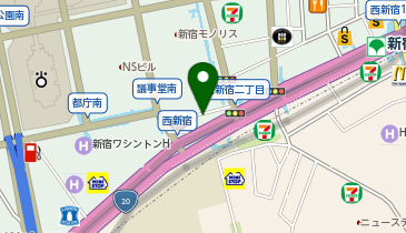 株式会社オベロン 新宿オフィスの地図画像