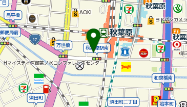 田中電気株式会社 auショップ 秋葉原電気街口の地図画像