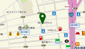 株式会社イナテック 大阪オフィスの地図画像