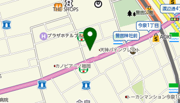 ホーユー株式会社 ホーユースタジオ福岡の地図画像