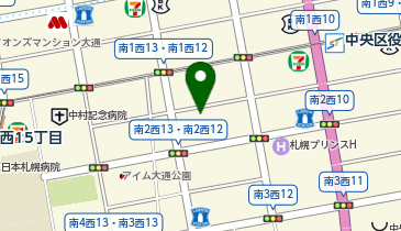 株式会社YUIDEA 札幌オフィスの地図画像