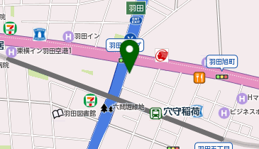 京浜急行バス株式会社 羽田営業所の地図画像