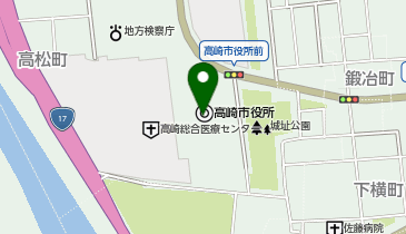 株式会社まるいち 高崎営業所の地図画像