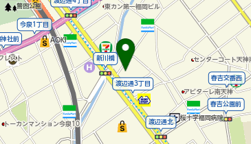 アートフレア株式会社 福岡サテライトオフィスの地図画像