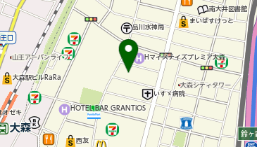 富士通フロンテック株式会社 大森事務所の地図画像