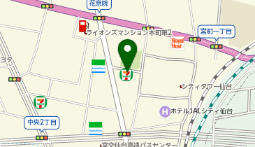 楽天カード株式会社 仙台営業所の地図画像