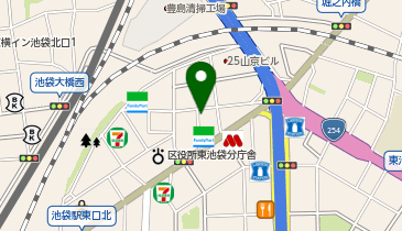 株式会社H4 池袋オフィスの地図画像