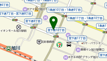株式会社ビザーク 旭川支社の地図画像