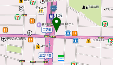 株式会社ジュポン化粧品本舗 大阪本舗の地図画像