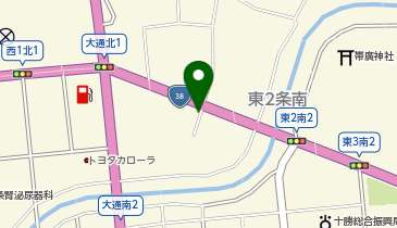 株式会社北海道吉村 帯広営業所の地図画像