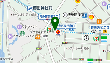 株式会社ジーアングル 福岡支店の地図画像