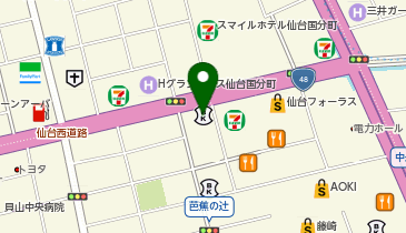 アポロ情報システム株式会社 仙台支店の地図画像