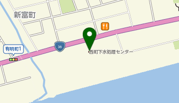 鹿島環境エンジニアリング株式会社 西町下水処理センター事業所の地図画像