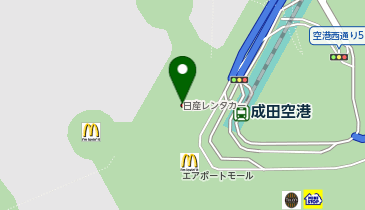 株式会社JALメンテナンスサービス 成田地区の地図画像