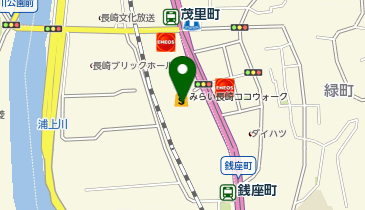 長崎自動車株式会社 ココウォークバスセンターの地図画像