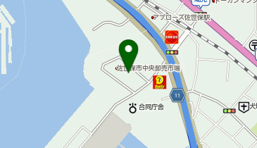 佐世保港湾運輸株式会社 鋼材事務所(鋼材ヤード)の地図画像