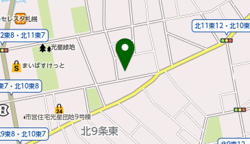 青山眼鏡株式会社 札幌営業所の地図画像