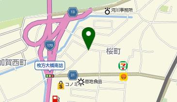 鳳産業株式会社 枚方支店の地図画像