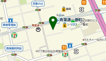タスク株式会社 仙台オフィスの地図画像