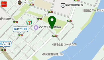 株式会社オン・ザ・デスク・インターナショナル 築地オフィスの地図画像