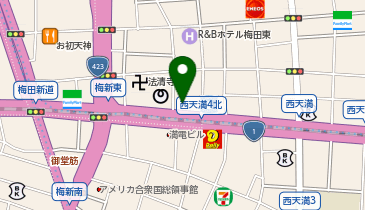 株式会社T&Tアド 大阪支社の地図画像