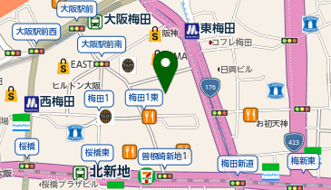 株式会社トランディア 大阪オフィスの地図画像
