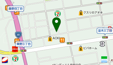 株式会社波デザイン 桑野分室の地図画像