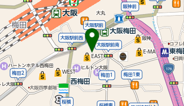 クラリアント触媒株式会社 大阪オフィスの地図画像