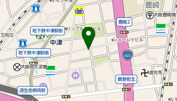 株式会社オレンジフリー 北梅田オフィスの地図画像