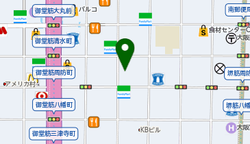 OMOTENASHI株式会社 大阪支社の地図画像