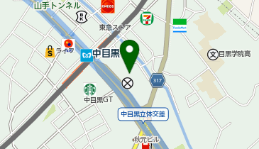株式会社クレディフォルム 中目黒オフィスの地図画像