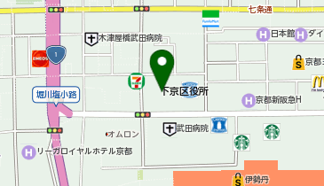 株式会社クオンテックス 京都オフィスの地図画像