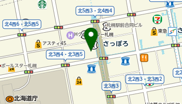 株式会社ユニヴァ・ペイキャスト 札幌オフィスの地図画像