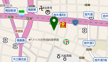 テックイノベーション株式会社 大阪支社の地図画像