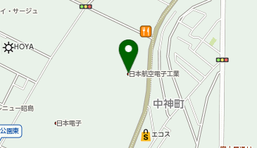 富士航空電子株式会社 昭島工場の地図画像