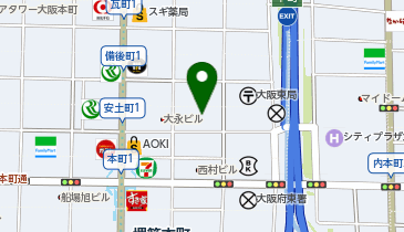 株式会社テルヤ 大阪オフィスの地図画像