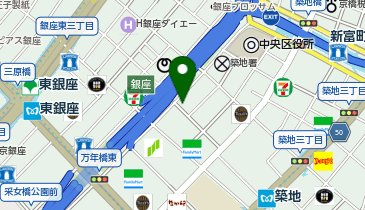 ハコネット株式会社 東銀座支社の地図画像