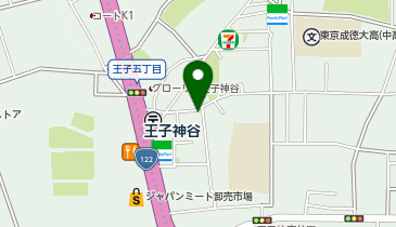 株式会社マツレイ 王子倉庫の地図画像