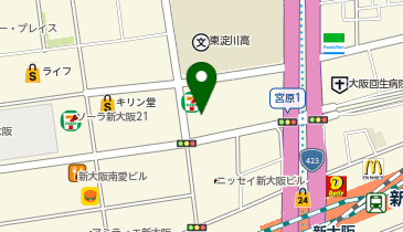 シー・エフ・デー販売株式会社 大阪支店の地図画像