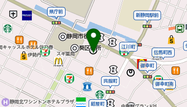 株式会社ホットスタッフ四日市 静岡本部の地図画像