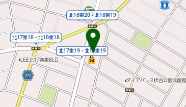 株式会社アペックス 札幌支社の地図画像