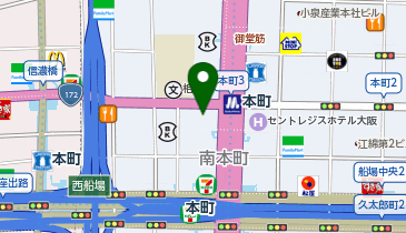 株式会社グライブ 大阪オフィスの地図画像